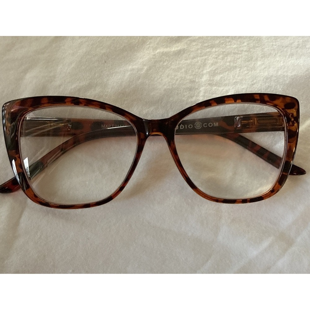 MAX STUDIO MXPT21570 +1.50 Dark Tortoise Full Rim Eyeglasses Frame- ships w/case